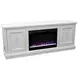 Jordan White 65" TV Stand with Fireplace