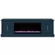 Jordan Denim Blue 82" TV Stand with Fireplace