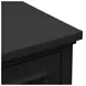 Jordan Black 82" TV Stand with Fireplace