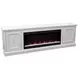 Jordan White 82" TV Stand with Fireplace