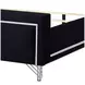 Ava Black Queen Upholstered Panel Bed