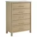Joanna Natural and White Upholstered Bedroom Set