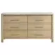 Joanna Natural and White Upholstered Bedroom Set
