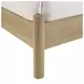 Joanna Natural and White Full Upholstered Panel Bed