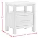Joanna Natural 1 Drawer Nightstand with USB Charging