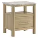 Joanna Natural and White Upholstered Bedroom Set