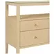 Jordan Natural Grasscloth 6 Drawer Tv Stand With Open Shelf