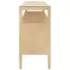 Jordan Natural Grasscloth 6 Drawer Tv Stand With Open Shelf