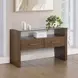 Garland Toffee Rectangular Glass Top Sofa Table