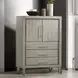 Lennox Gray 2 Drawer Door Chest with LED