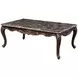 Constantine Cherry Rectangular Marble Top Occasional Table Set