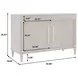 Oakridge Medley Piano Brown 2 Door Server with Storage Drawer