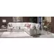 Serenelle Burnished Brass Rectangular Glass Top Sofa Table