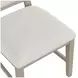 Gwendolyn Cerused Taupe Upholstered Dining Side Chair Set of 2
