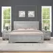 Montana Gray King Low Profile Panel Bed
