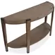Kaysen Wallaby and Matte Black Demilune Sofa Table