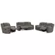 Branton Cabot Stone 90" Manual Reclining Sofa with USB Charging