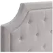 Alta Gray Upholstered Queen Headboard