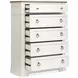 Crownfall Whisper White and Cerused Nutmeg Panel Bedroom Set