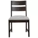 Archeway Gray Upholstered Ladderback Dining Chair Set of 2