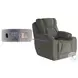 Challenger Athens Nickel Power Headrest Wall Hugger Big Mans Recliner