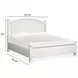 Crownfall Whisper White and Cerused Nutmeg King Panel Bed
