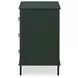 Reagan Deep Green 3 Drawer Nightstand