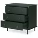 Reagan Deep Green 3 Drawer Nightstand