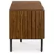 Lincoln Brown 4 Door Media Cabinet