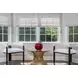 Jude Dark Espresso and White Performance Fabric Accent Chair