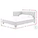 Mirage Brown Full Upholstered Panel Bed