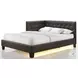 Mirage Brown Full Upholstered Panel Bed