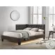 Mirage Brown Full Upholstered Panel Bed