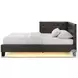 Mirage Brown Full Upholstered Panel Bed