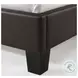Mirage Brown Full Upholstered Panel Bed