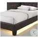Mirage Brown Full Upholstered Panel Bed