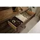 Commonwealth Rich Hazelnut 6 Drawer Witham Dresser with Rectangular Mirror