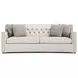 Candace Beige 96" Sofa with Nailhead Trim