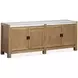 Foxrun Hollow Sierra Brown and White 70" Marble Top TV Stand