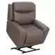Callahan Sydney Brunette Lay Flat Power Lift Recliner with Heat and Massage