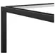 Glaze Onyx Square Glass Top End Table