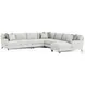 Mila Beige 6 Piece Sectional