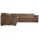 Lioni Brown Leather 3 Piece Modular Power Reclining Sectional with USB Charging