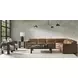 Lioni Brown Leather 4 Piece Modular Power Reclining Sectional with USB Charging