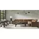 Lioni Brown Leather 4 Piece Modular Power Reclining Sectional with USB Charging