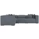 Bliss Blue 5 Piece Modular Power Reclining Sectional with Pillows