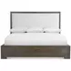 Outline Cassel and White Performance Fabric Queen Upholstered Panel Bed