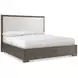 Outline Cassel and White Performance Fabric Queen Upholstered Panel Bed