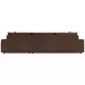 Nest Brown Leather 2 Piece Modular RAF Sectional with Pillows