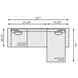 Nest Brown Leather 2 Piece Modular RAF Sectional with Pillows